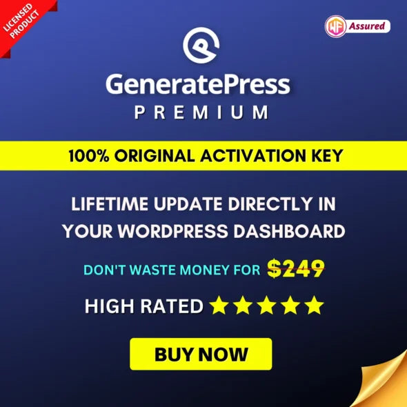 GeneratePress Premium Original License Lifetime Key