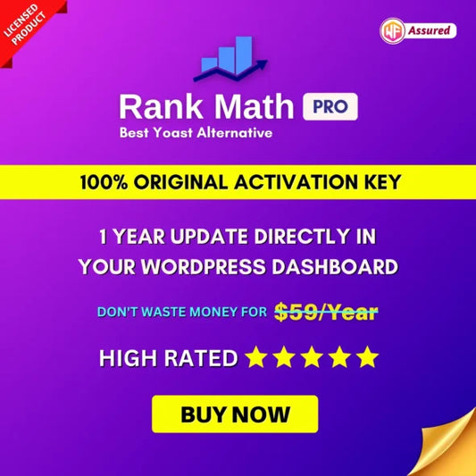 Rank Math Pro Original License Key