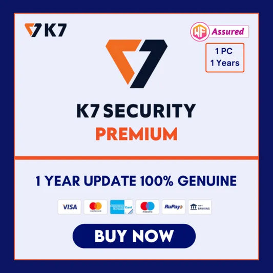 K7 Antivirus Premium 1 Pc for 1 Year Updates