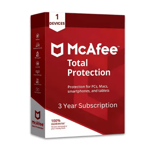 McAfee Total Protection 1 Pc For 3 Years