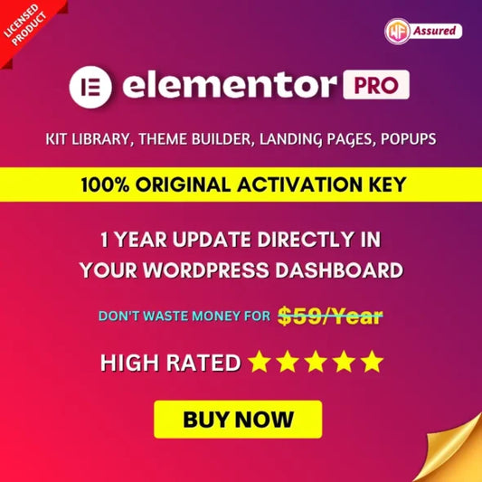 Elementor Pro Original License Key